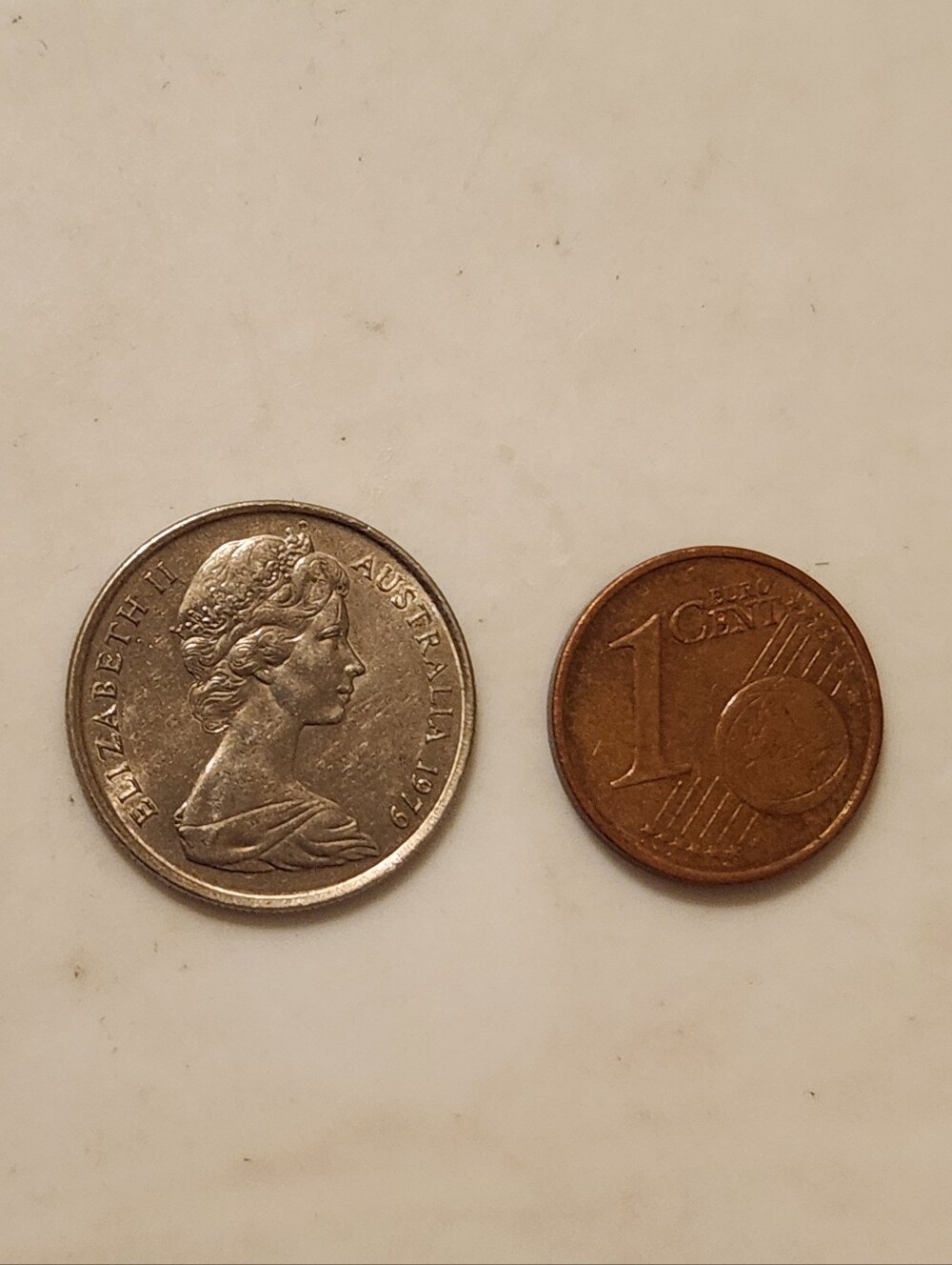 German 1 Euro And Queen Elizabeth Coins